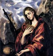 GRECO, El Mary Magdalen in Penitence painting